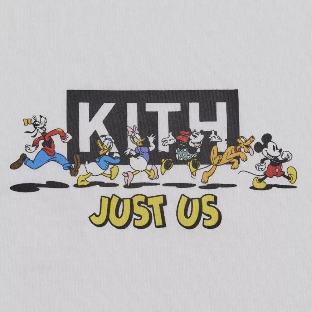 Kith x Disney Mickey & Friends Family Vintage T-Shirt White - Picture 3 of 4